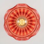 Plafonnier fleurs verre coloré – Image 8