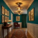 Plafonnier fleurs vintage – Image 3