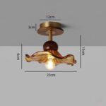 Plafonnier fleurs vintage – Image 8