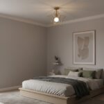 Plafonnier laiton chambre étoile