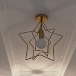 Plafonnier laiton chambre étoile – Image 4