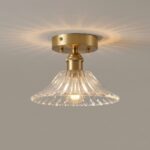 Plafonnier laiton vintage – Image 8