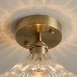 Plafonnier laiton vintage – Image 4