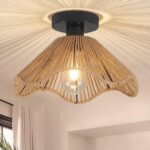 Plafonnier-osier-rotin-3
