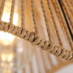 Plafonnier osier rotin – Image 5