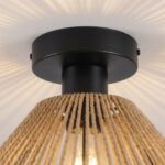 Plafonnier osier rotin – Image 4