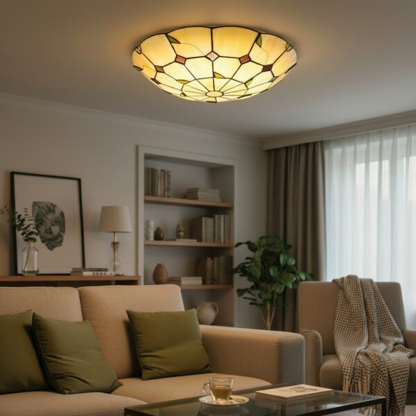 Plafonnier salon art deco