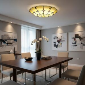 Plafonnier salon art déco