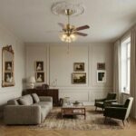 Plafonnier ventilateur ancien – Image 3