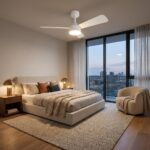 Plafonnier ventilateur blanc – Image 3