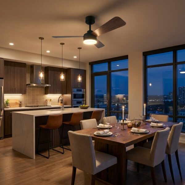 Plafonnier ventilateur design