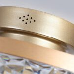 Plafonnier ventilateur doré – Image 8