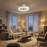 Plafonnier ventilateur led