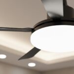 Plafonnier ventilateur noir – Image 4