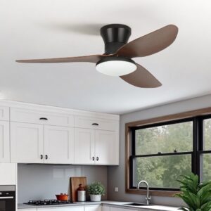 Plafonnier-ventilateur-noir-et-bois-7
