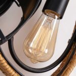 Plafonnier ventilateur rotin – Image 8