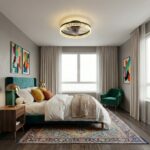 Plafonnier ventilateur salon luxe – Image 6