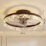 Plafonnier ventilateur salon luxe – Image 8