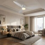 Ventilateur plafonnier silencieux minimaliste – Image 3