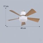 Plafonnier ventilateur avec télécommande – Image 2