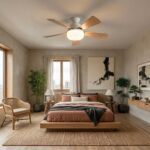 Plafonnier ventilateur avec télécommande – Image 5