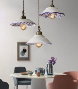 Suspension céramique méditerranéenne