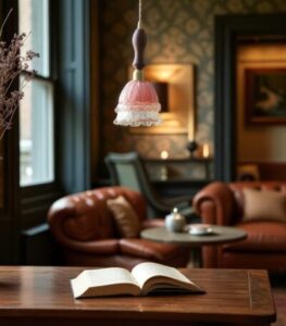 Suspension rose vintage