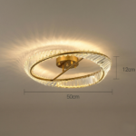 Grand plafonnier doré – Image 6