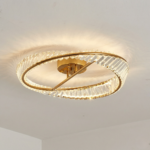 Grand plafonnier doré – Image 4