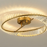 Grand plafonnier doré – Image 10