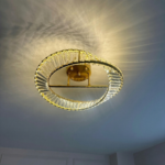 Grand plafonnier doré – Image 2