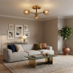 Plafonnier 3 lampe salon – Image 4