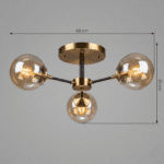 Plafonnier 3 lampe salon – Image 3