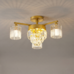 Plafonnier 3 lampes cristal – Image 4