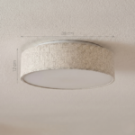 Plafonnier abat jour tissu – Image 2