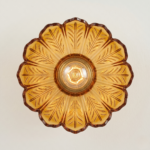 Plafonnier ancien verre fleurs – Image 7