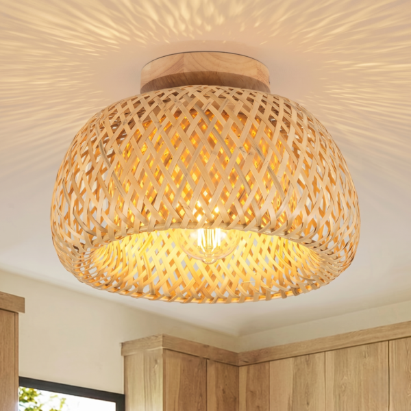 Plafonnier bambou minimaliste
