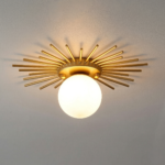 Plafonnier boule doré – Image 7