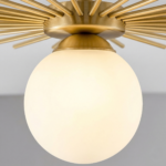 Plafonnier boule doré – Image 6