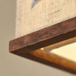 Plafonnier carré en tissu – Image 9