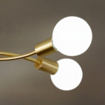 Plafonnier chambre adulte doré – Image 3