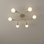 Plafonnier chambre adulte doré – Image 4