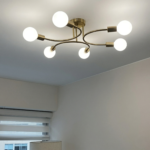 Plafonnier chambre adulte doré – Image 5