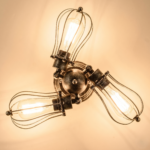 Plafonnier cuivre vintage – Image 2