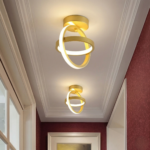 Plafonnier doré brossé – Image 2