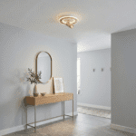 Plafonnier doré orientable