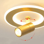 Plafonnier doré orientable – Image 4