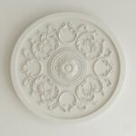 Plafonnier ancien imitation porcelaine fleur – Image 6