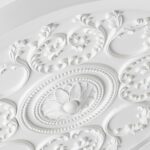 Plafonnier ancien imitation porcelaine fleur – Image 10