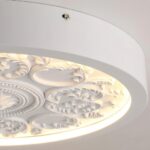 Plafonnier ancien imitation porcelaine fleur – Image 12
